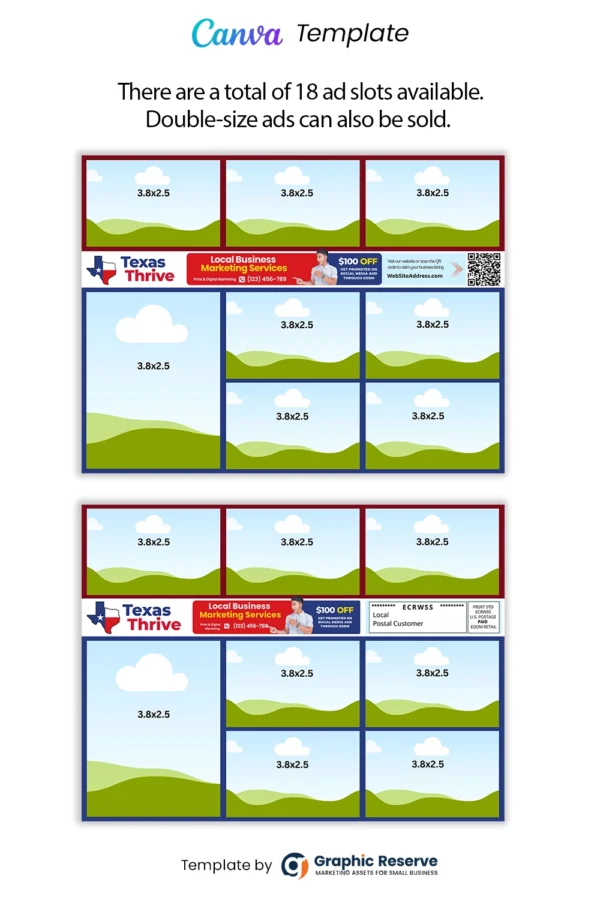 12×9 Shared Cost Co-Op EDDM Postcard – Canva Template - Image 2