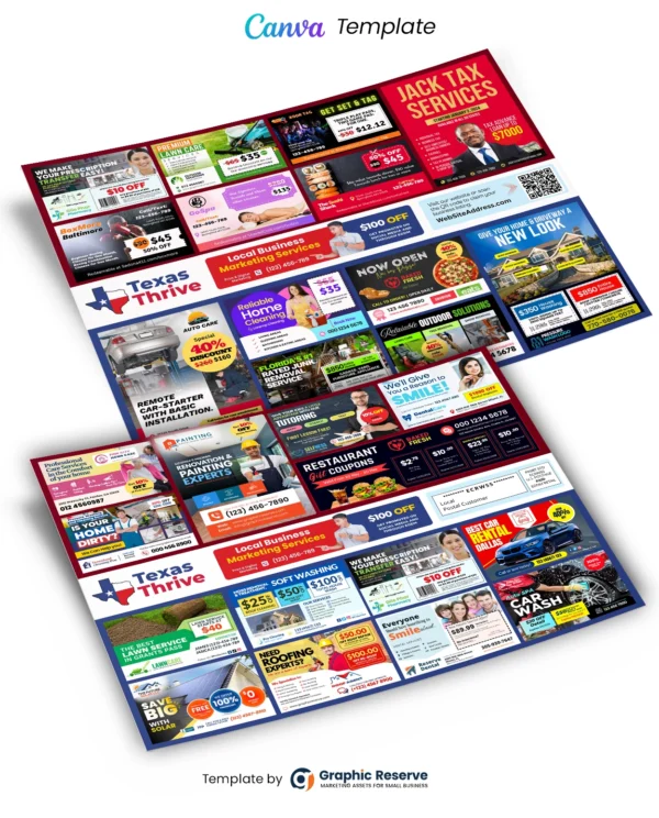 15×12 Shared Cost Co-Op EDDM Postcard – Canva Template