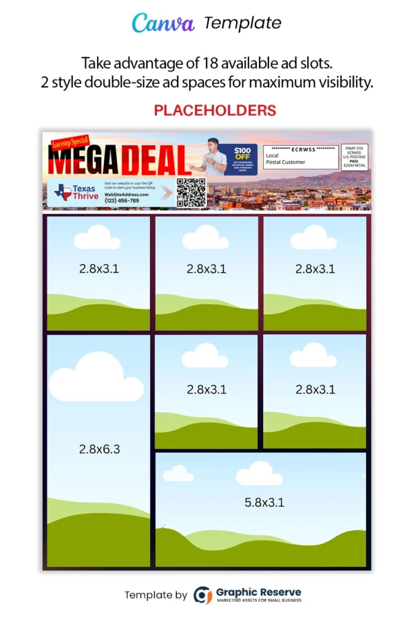 12×9 Shared Cost Co-Op EDDM Mailer Design – Canva Template - Image 6