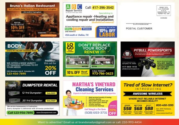 8.5x11 Shared Cost Co-op EDDM Mailer Template - Image 2